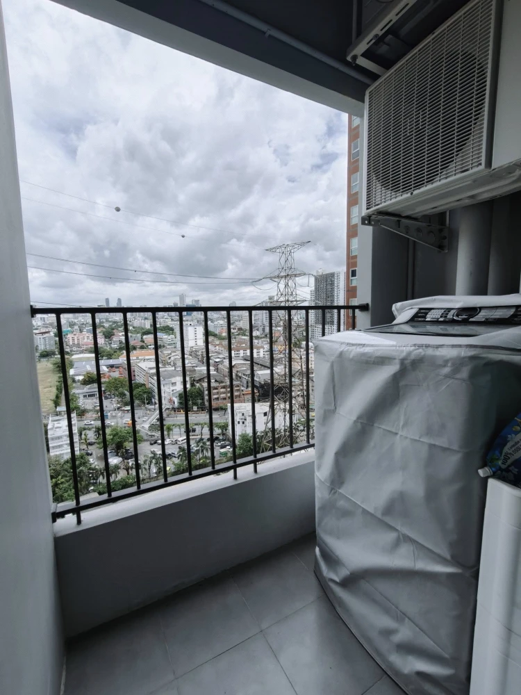 For rent: Plum Condo Ramkhamhaeng Station, 16th floor (Ramkhamhaeng Road side), fully furnished, don't miss out!