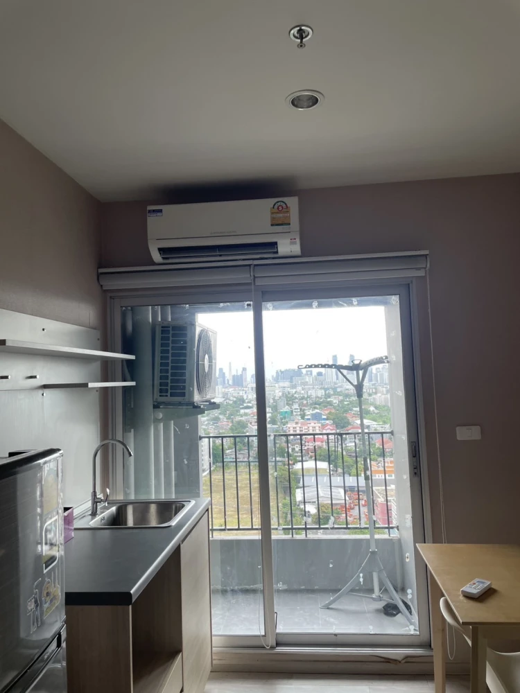 Plum Condo Ramkhamhaeng Station for rent, 22nd floor, very high, beautiful city view, fully equipped with amenities, reserve now.