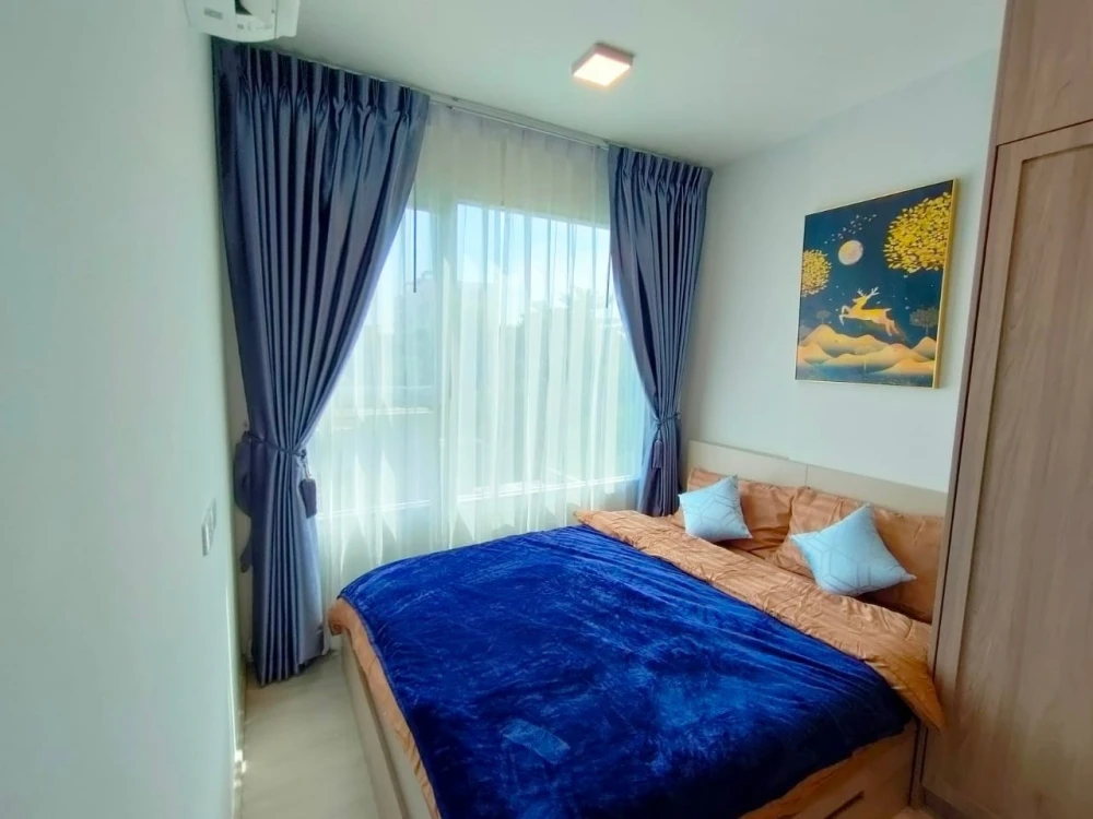 For rent: Plum Condo Sukhumvit 62, private, quiet atmosphere, complete with furniture and appliances, ready to move in