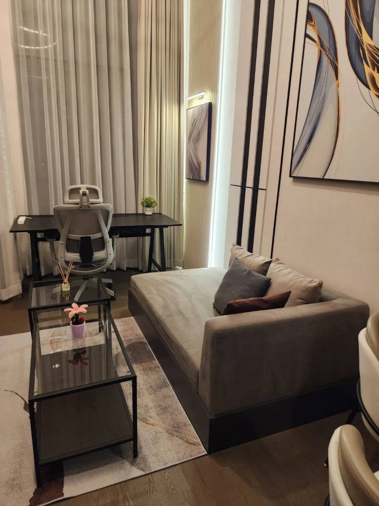 For rent, Park Origin Chula Samyan, 19th floor, city view, very beautiful. Furnished, ready to move in. Hurry up to reserve.