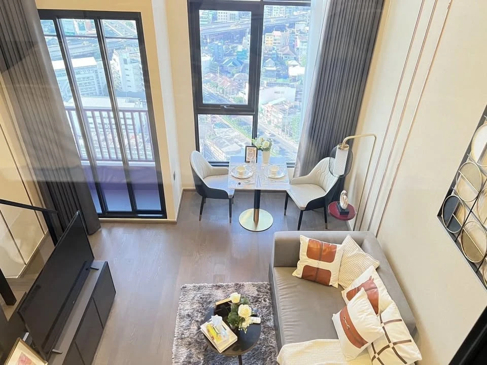 For rent: Park Origin Chula Samyan, 29th floor, very high, beautiful city view, don't just look, hurry up and book now!