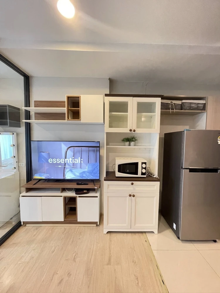 For rent: Fuse Miti Ratchada-Sutthisan, room decorated with built-in furniture + wallpaper, with quality furniture. You will regret it if you miss it.
