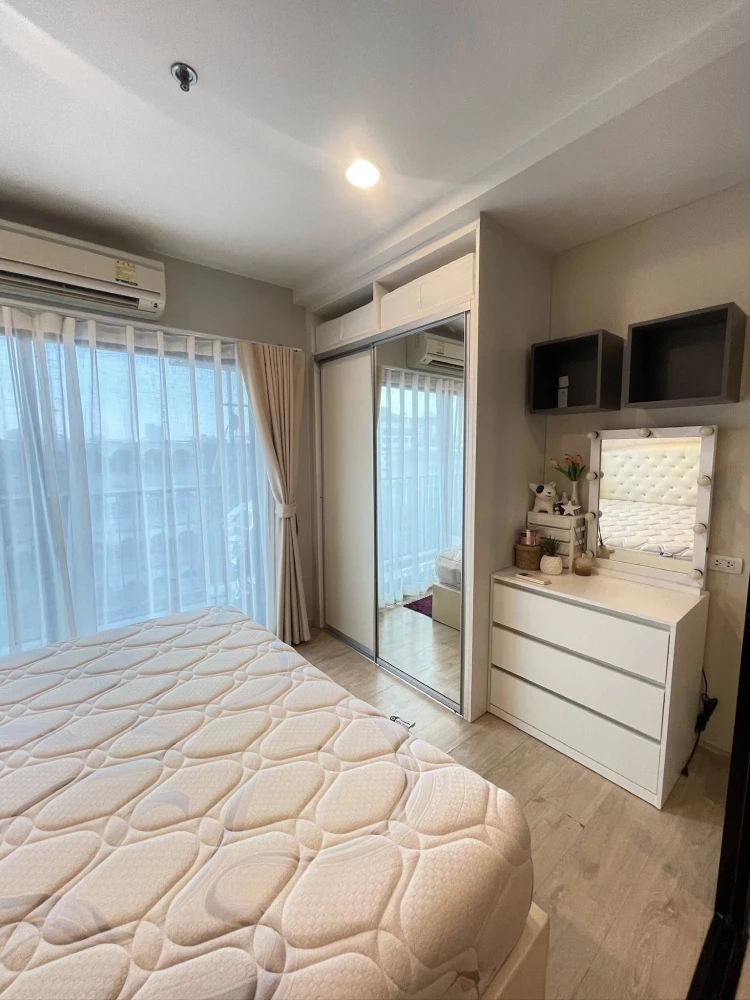 For rent: Fuse Miti Ratchada-Sutthisan, room decorated with built-in furniture + wallpaper, with quality furniture. You will regret it if you miss it.