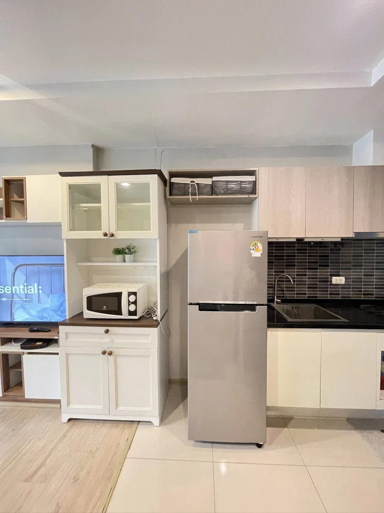For rent: Fuse Miti Ratchada-Sutthisan, room decorated with built-in furniture + wallpaper, with quality furniture. You will regret it if you miss it.