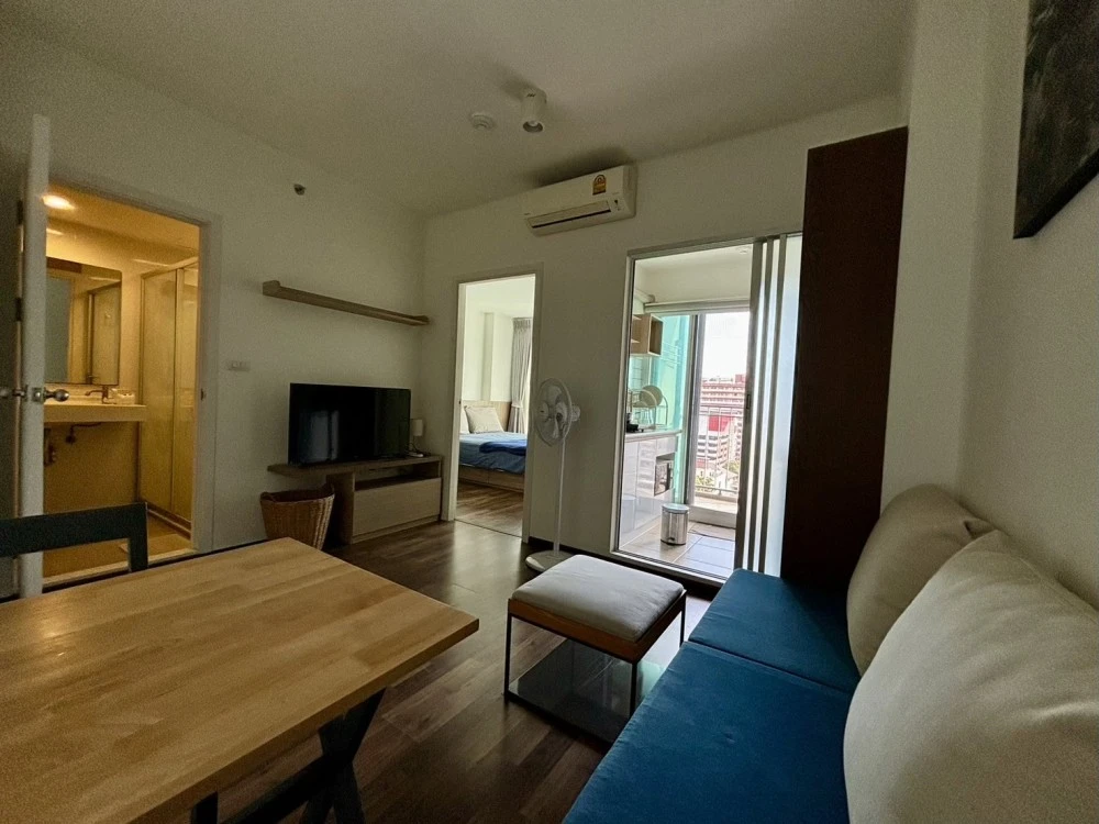 For rent, U Delight Ratchavipa, 12th floor, swimming pool view, fully furnished, book now, don't miss out, hurry!