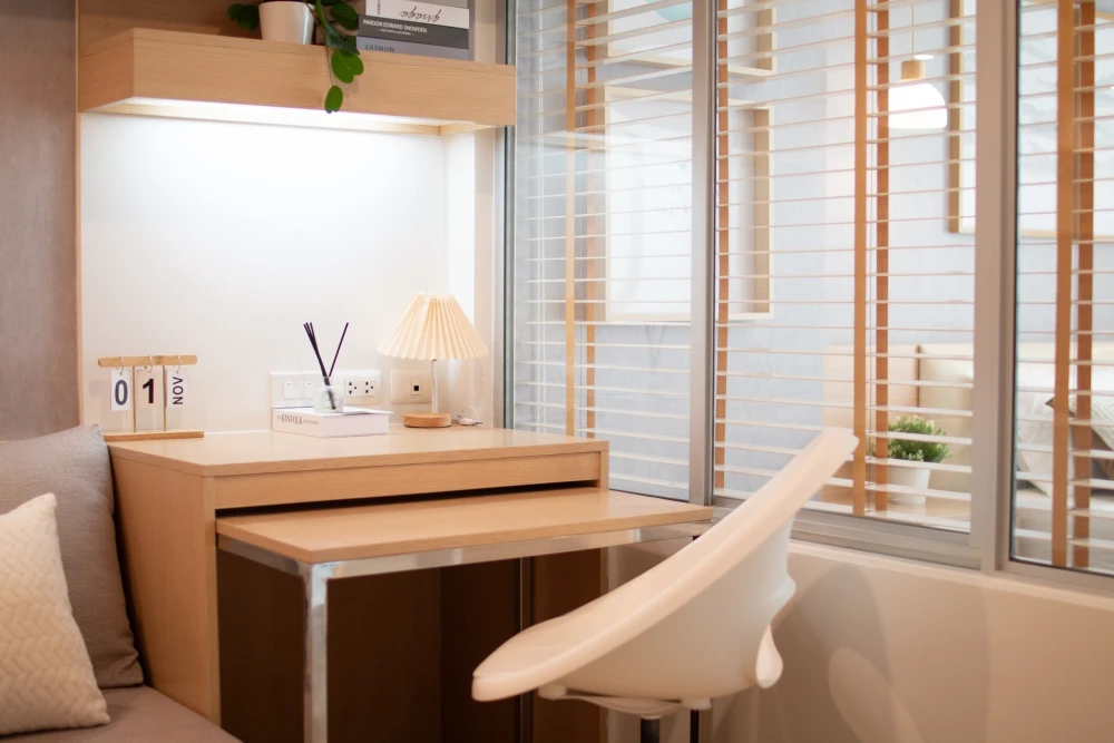 For rent, U Vibha-Ladprao, very minimal room, lots of storage, swimming pool view, don't miss out, reserve now.