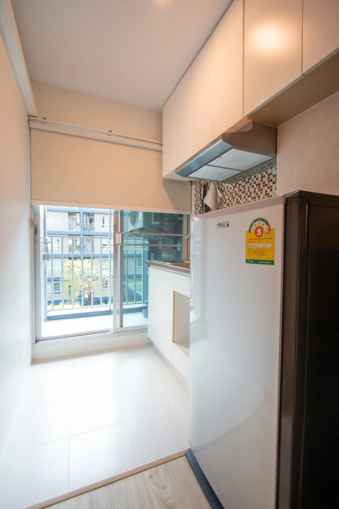 For rent, U Vibha-Ladprao, very minimal room, lots of storage, swimming pool view, don't miss out, reserve now.