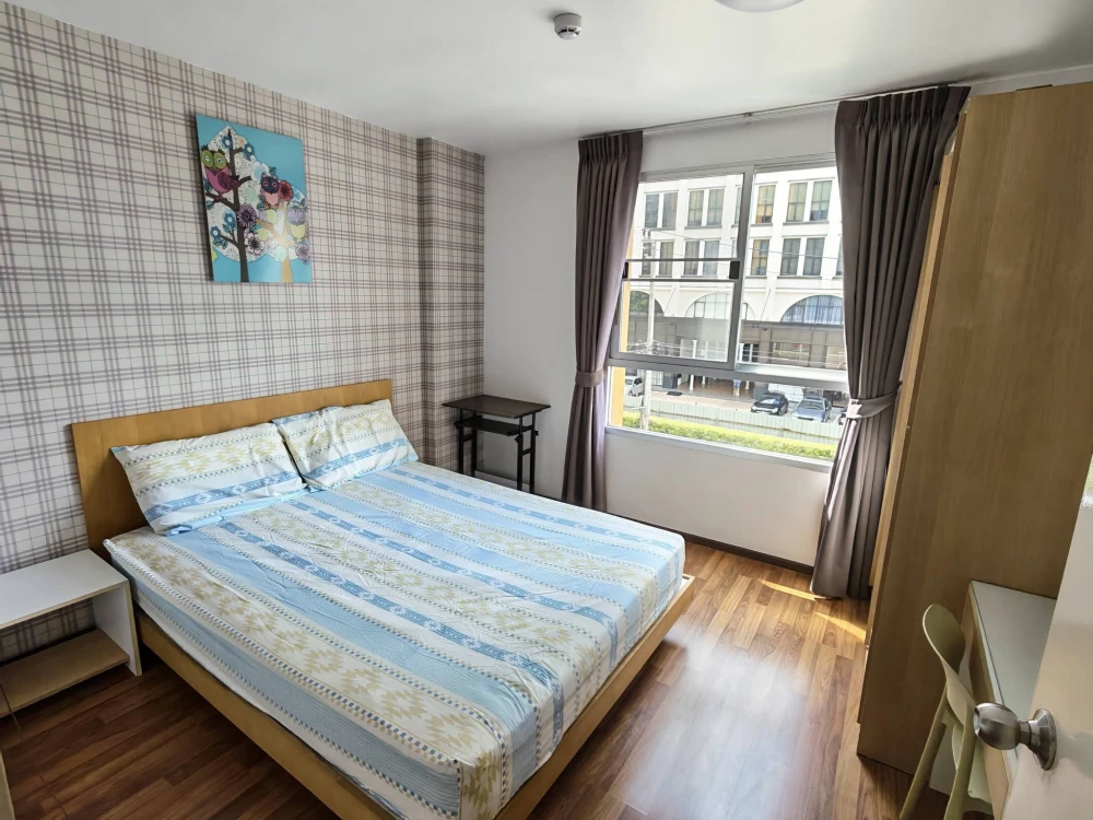 For rent: U Hua Mak Station, 3rd floor, with a view of ABAC. Comes fully furnished and equipped with appliances—book now before it’s gone!