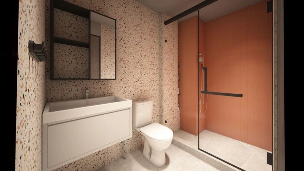 For rent: Rich Point at BTS Wutthakat, 3rd floor, corner room, fully furnished, nice to live in, book now, don't wait.