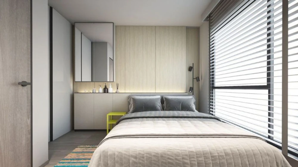 For rent: Rich Point at BTS Wutthakat, 3rd floor, corner room, fully furnished, nice to live in, book now, don't wait.