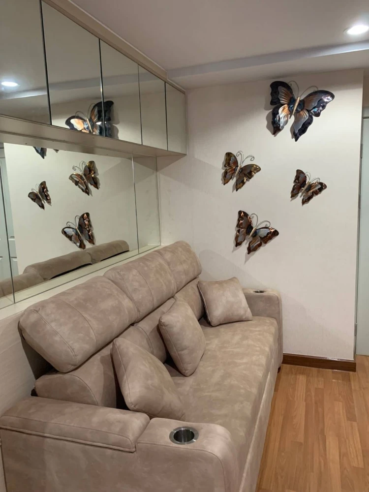 For rent: Regent Orchid Talat Phlu, wide-front condo, 3rd floor, lots of usable space, with built-in furniture, hurry and grab it now!