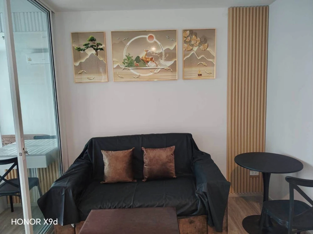 For rent: Regent Home Bangna, 19th floor, partitioned room, fully furnished with appliances. Move in now! Don't wait!