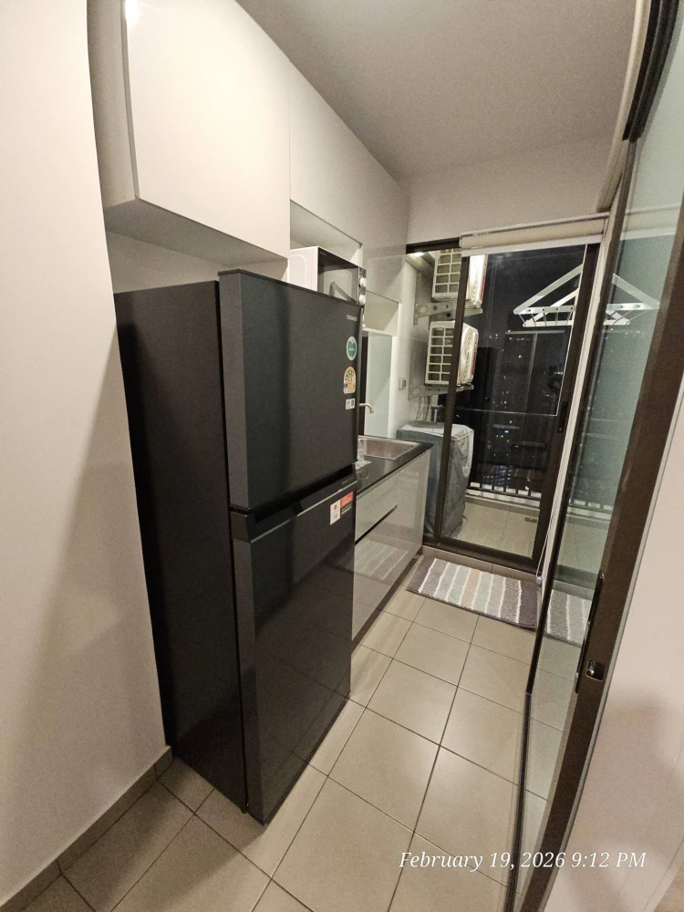 For rent: Regent Home Wutthakat. Bedroom view of the Phra Pathom Chedi, room located away from the noise of the diesel train, north-facing with good v