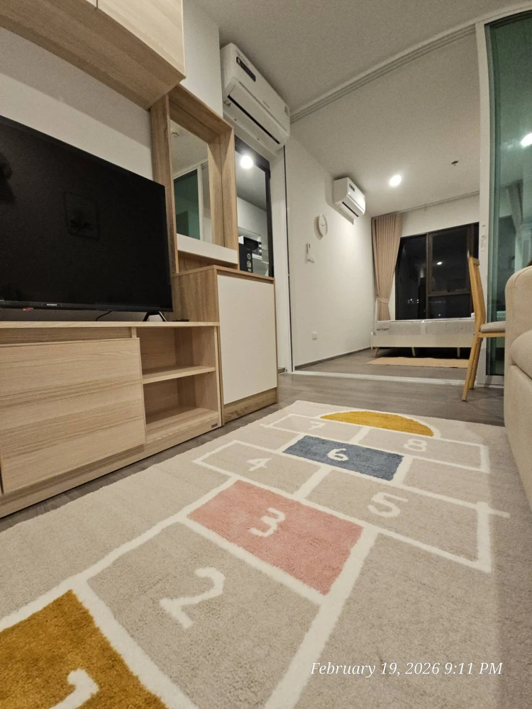 For rent: Regent Home Wutthakat. Bedroom view of the Phra Pathom Chedi, room located away from the noise of the diesel train, north-facing with good v