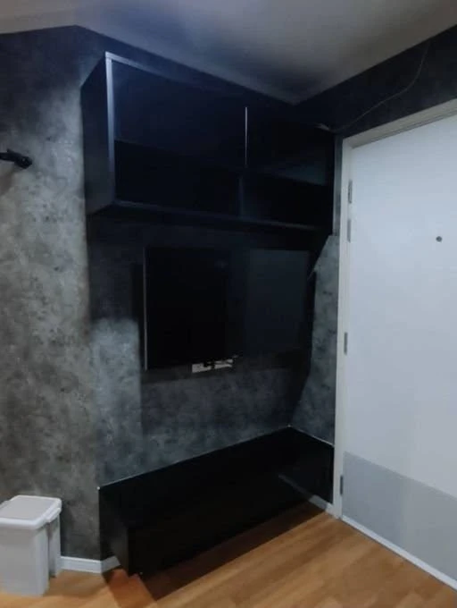 For rent: Lumpini Park Rama 9-Ratchada, 27 sq.m. room with city view towards RCA, loft style built-in furniture. Book now before it's too late!