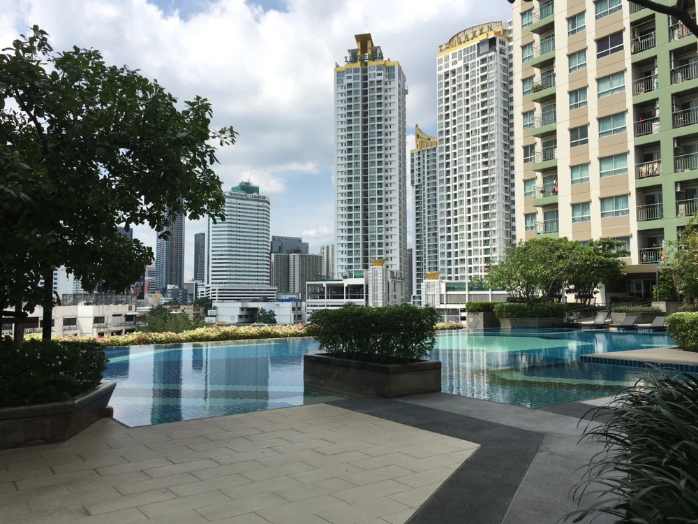 ให้เช่า ลุมพินี พาร์ค พระราม9-รัชดา ห้องแบบ pool access ตกแต่งสไตล์ลอฟท์เท่มาก ไม่จองไม่ได้แล้ว