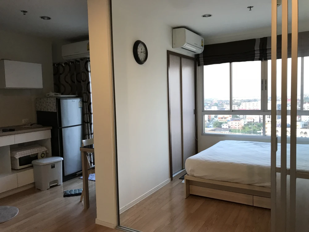 For rent, Lumpini Park Petchkasem 98, 17th floor, Building A, beautiful room, built-in, nice, complete with electrical appliances.