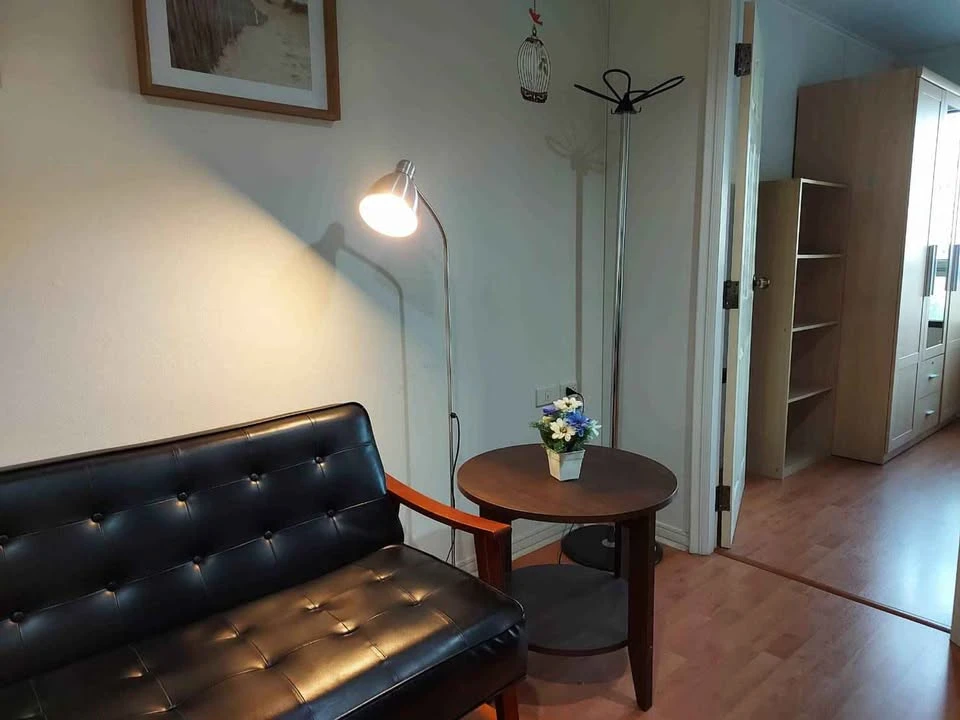 For rent: Lumpini Ville Sukhumvit 77, 8th floor, Building 1, roadside, north facing, open view, fully furnished, just bring your bags and move in.