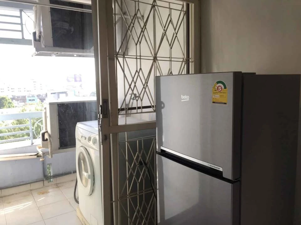 For rent: Lumpini Ville Sukhumvit 77, 8th floor, Building 1, roadside, north facing, open view, fully furnished, just bring your bags and move in.