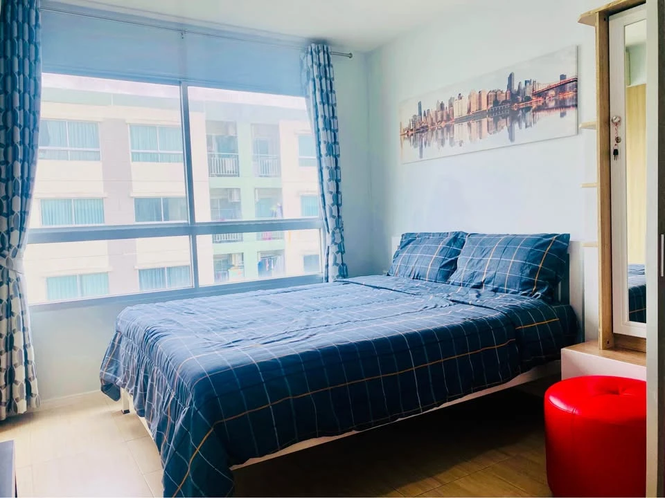 For rent: Lumpini Ville On Nut 46, Building C1, 7th floor, size 26 sq m., garden view, fully furnished and ready to move in