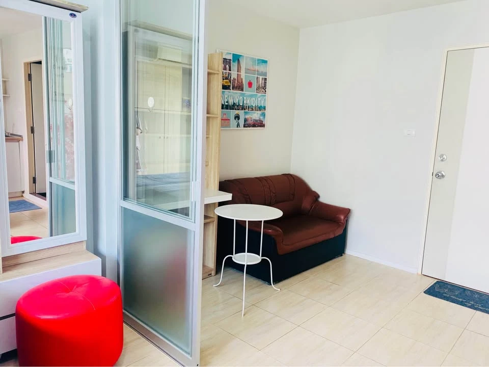 For rent: Lumpini Ville On Nut 46, Building C1, 7th floor, size 26 sq m., garden view, fully furnished and ready to move in