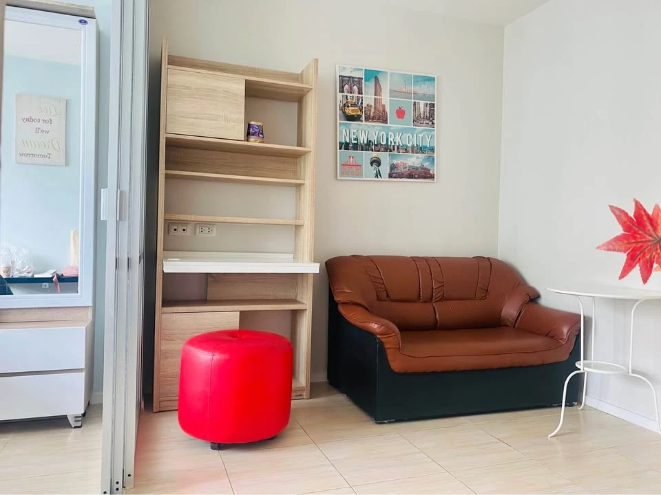 For rent: Lumpini Ville On Nut 46, Building C1, 7th floor, size 26 sq m., garden view, fully furnished and ready to move in