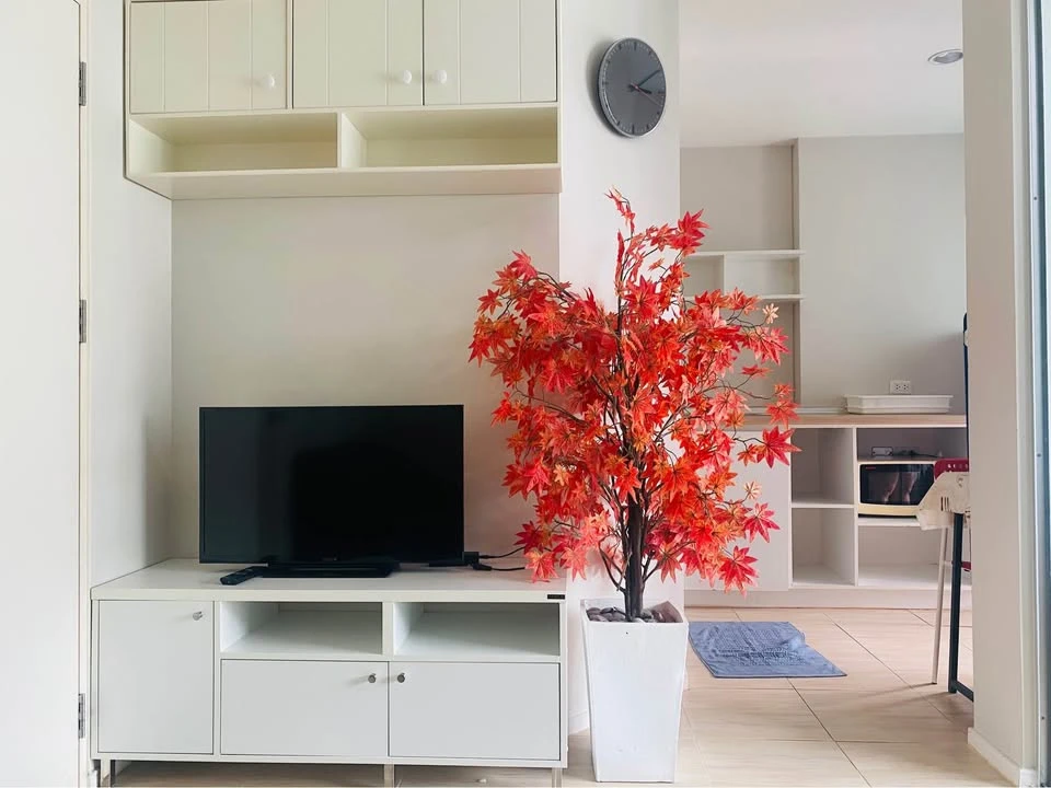 For rent: Lumpini Ville On Nut 46, Building C1, 7th floor, size 26 sq m., garden view, fully furnished and ready to move in