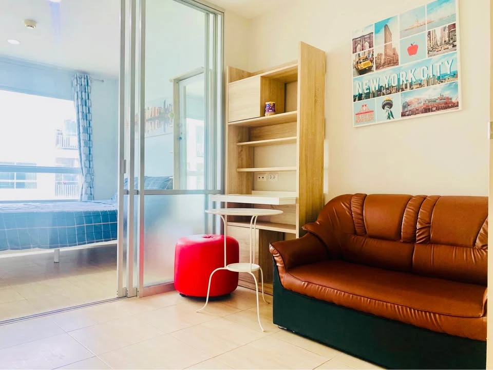 For rent: Lumpini Ville On Nut 46, Building C1, 7th floor, size 26 sq m., garden view, fully furnished and ready to move in