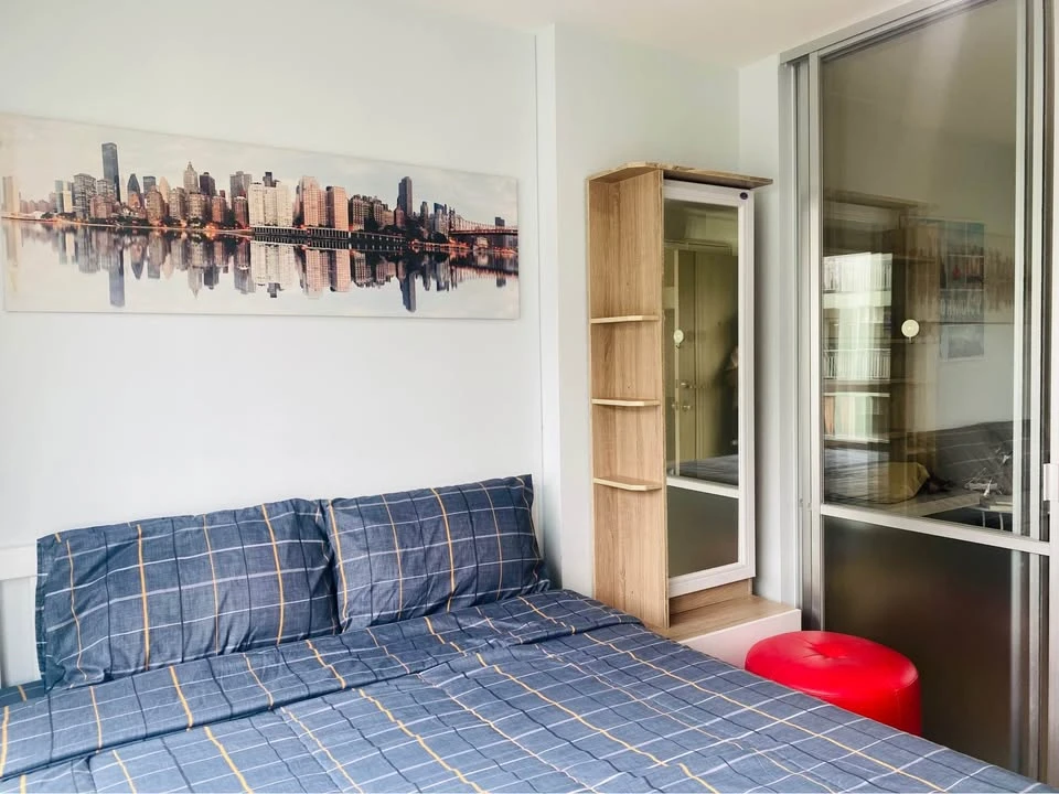 For rent: Lumpini Ville On Nut 46, Building C1, 7th floor, size 26 sq m., garden view, fully furnished and ready to move in