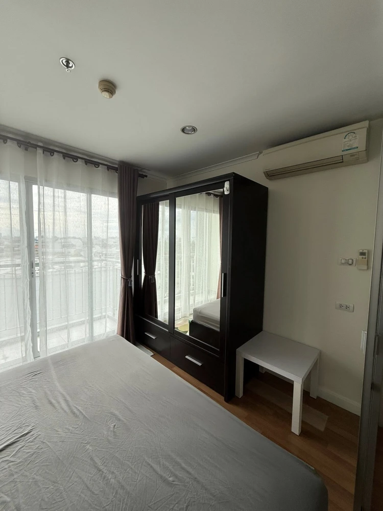 For rent: Lumpini Place Ramintra-Lak Si, room with no view blockage, 14th floor, 100% blackout curtains, comfortable sleep, reserve now.