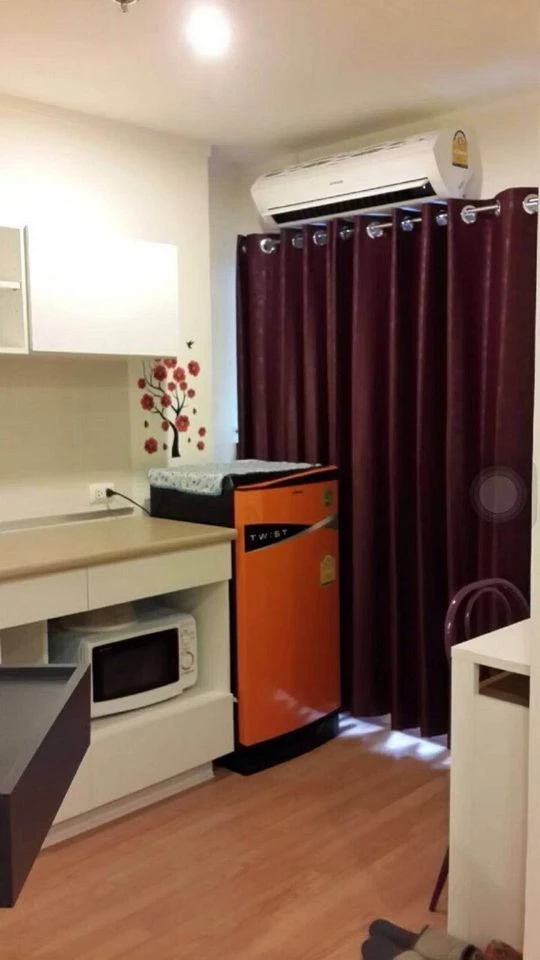 For rent, Lumpini Mega City Bangna, 1 bedroom, good wallpaper. Complete facilities, book now.