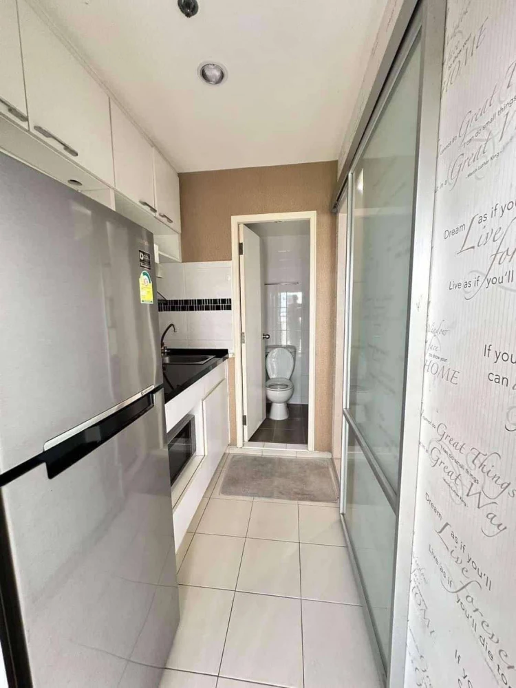 For rent: Lumpini Mega City Bangna, 2 bedrooms, 2 bathrooms, 45 sq m, 7th floor, garden view, fully furnished + complete electrical appliances, ready
