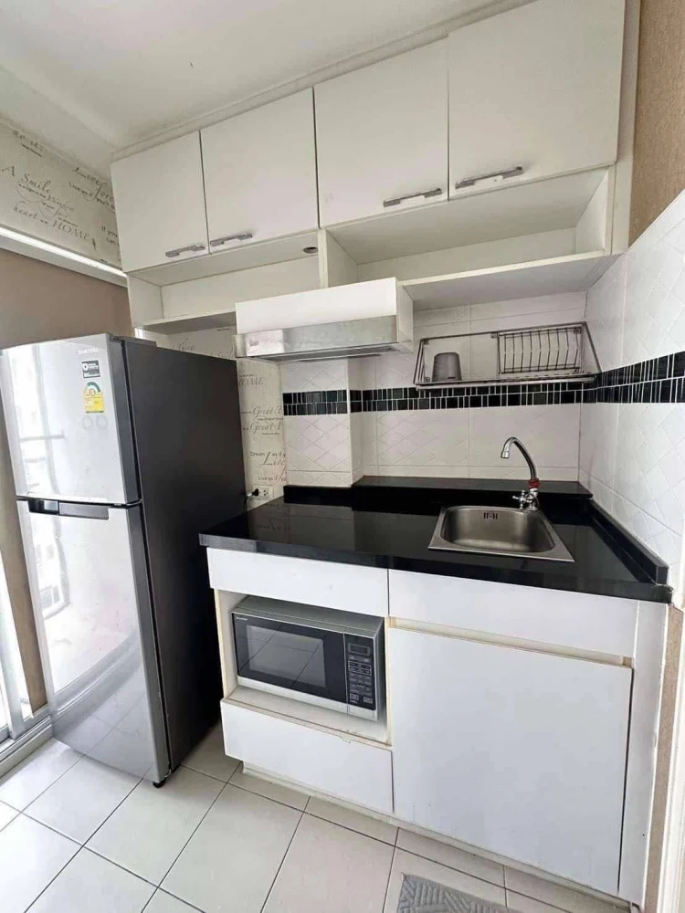 For rent: Lumpini Mega City Bangna, 2 bedrooms, 2 bathrooms, 45 sq m, 7th floor, garden view, fully furnished + complete electrical appliances, ready