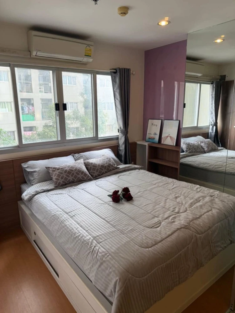 For rent: Lumpini Mega City Bangna, 2 bedrooms, 2 bathrooms, decorated with built-in furniture throughout the room, hurry and grab it now!