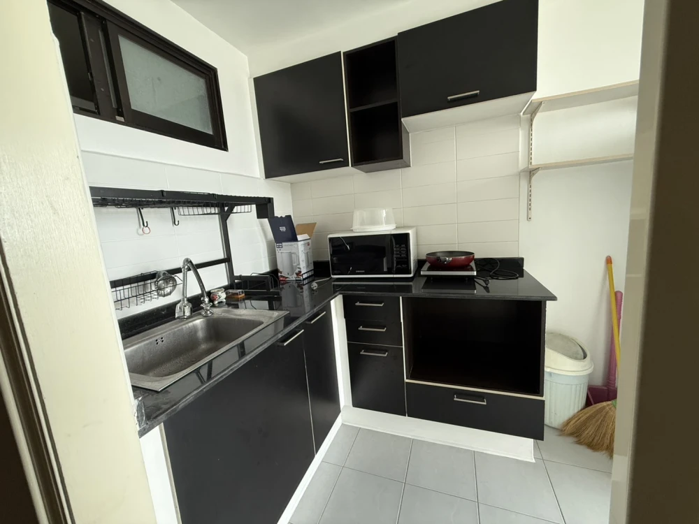 For rent, Lumpini Place Ratchada Tha Phra, size 35.5 sq m, 16th floor, high view, complete amenities, book now.