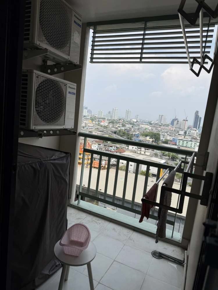 For rent, Lumpini Place Ratchada Tha Phra, size 35.5 sq m, 16th floor, high view, complete amenities, book now.