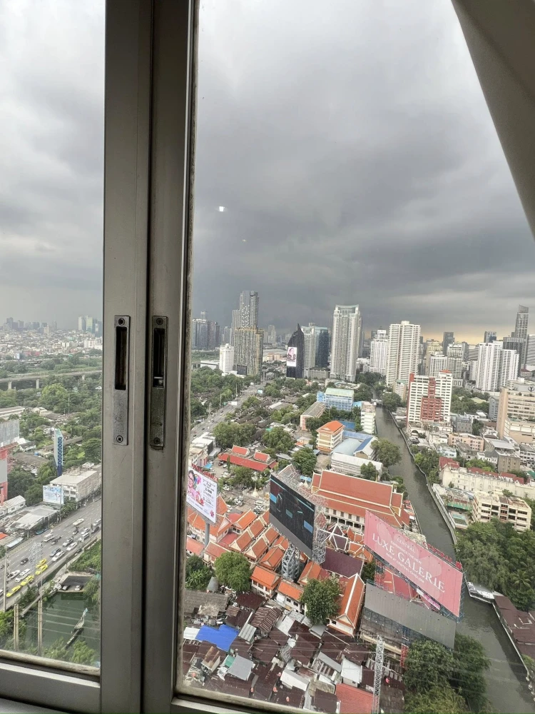 For rent, Wittayu Complex, 29th floor, very high, spacious room, pet friendly, animal lovers must not miss, must book.