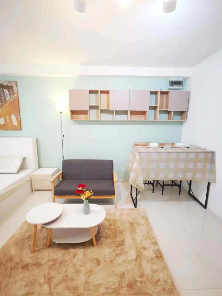 For Rent: Supalai City Home Ratchada. Bright and inviting unit decorated in blue tones, fully furnished. Book now!