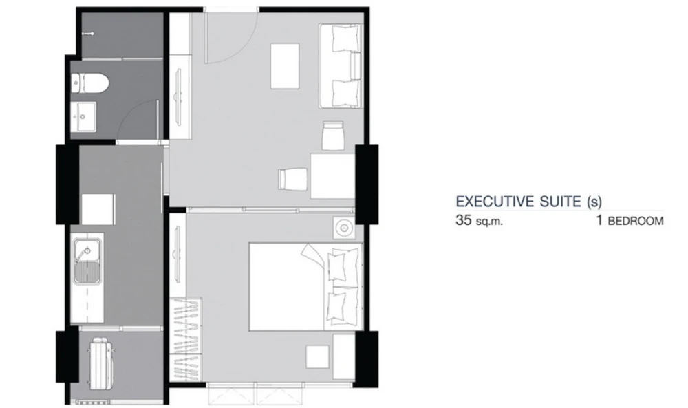 For rent, Supalai Loft Prachathipok-Wongwian Yai, 21st floor, beautiful view room, fully furnished, book now, don't miss it.