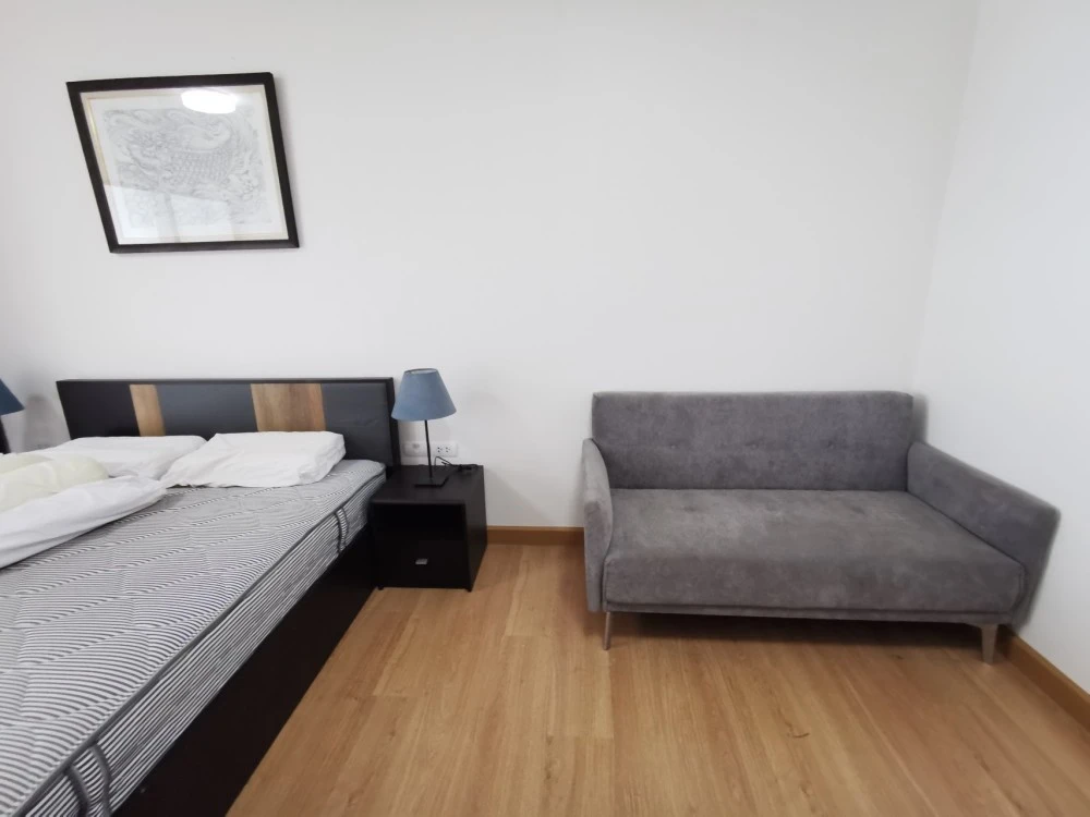 For rent Supalai Loft Chaengwattana, studio room, 33 sq m, 21st floor, back view, book first, get it first.