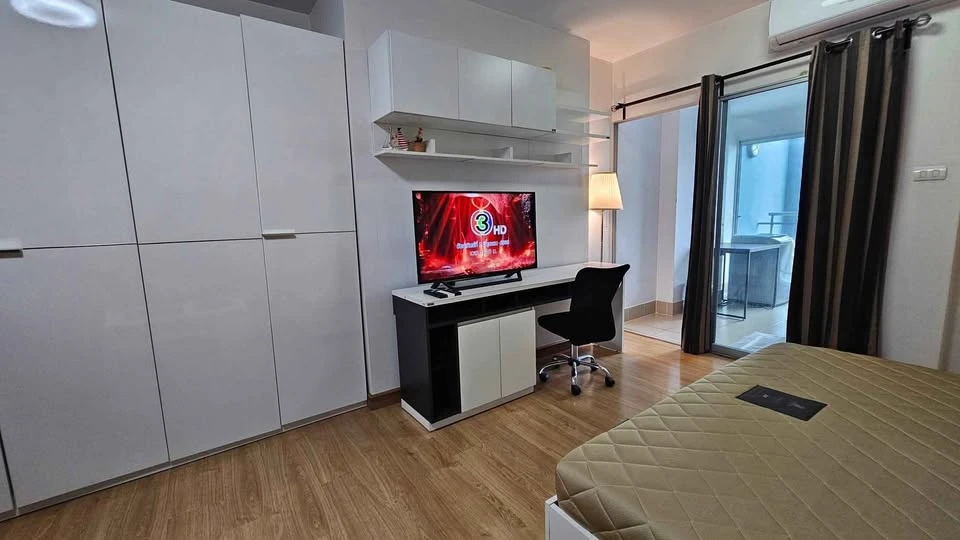For rent: Supalai Vista Sriracha - Laem Chabang Port Intersection, studio room, fully furnished with furniture and appliances, pool view, reservation