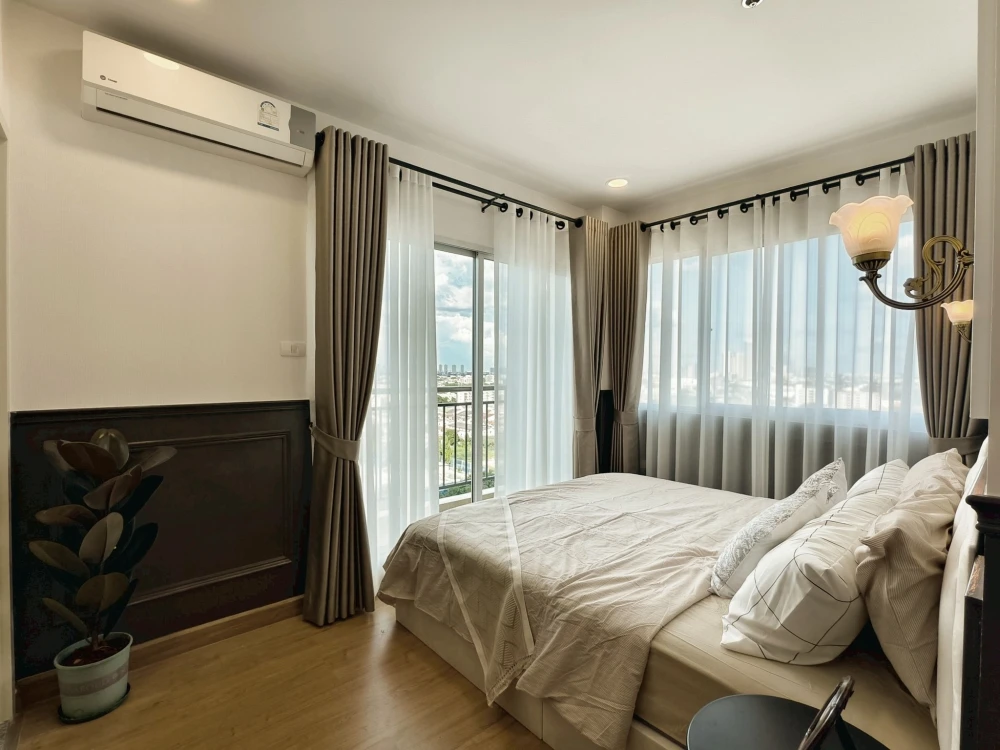 For rent: Supalai Vista, Pak Kret Intersection, 14th floor, corner room, not hot, beautiful open view in every direction, stylishly decorated, very li