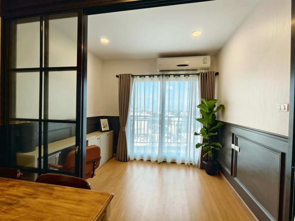 For rent: Supalai Vista, Pak Kret Intersection, 14th floor, corner room, not hot, beautiful open view in every direction, stylishly decorated, very li