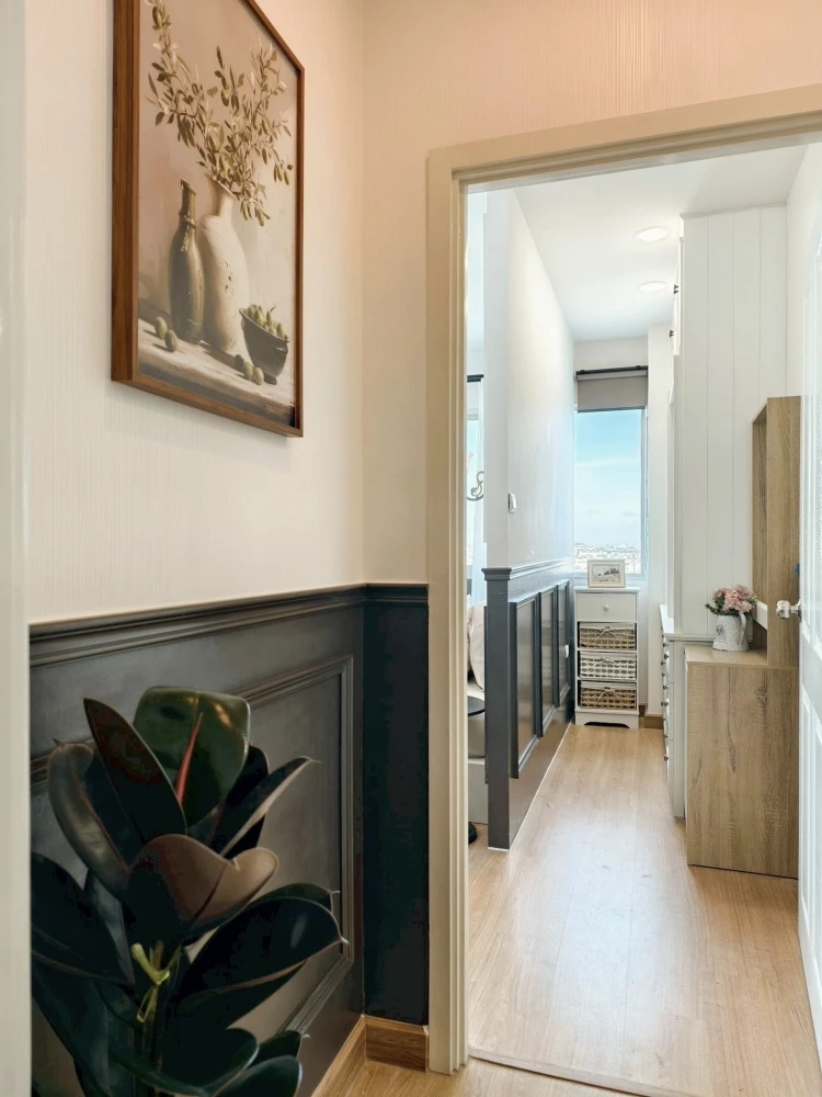 For rent: Supalai Vista, Pak Kret Intersection, 14th floor, corner room, not hot, beautiful open view in every direction, stylishly decorated, very li