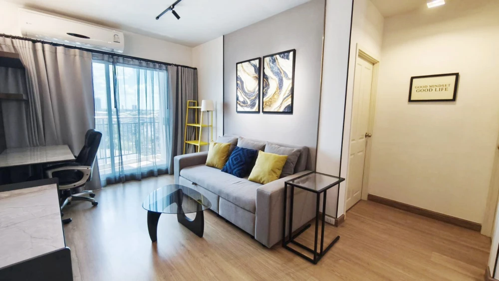 For rent: Supalai Vista, Pak Kret Intersection, 9th floor, corner room, spacious, complete facilities, you shouldn't miss it.