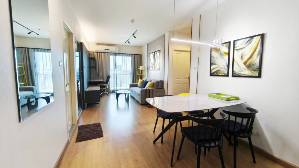 For rent: Supalai Vista, Pak Kret Intersection, 9th floor, corner room, spacious, complete facilities, you shouldn't miss it.