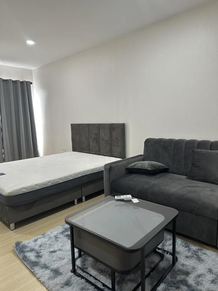 For rent, Supalai Veranda Ramkhamhaeng, STUDIO room, spacious, comfortable, fully furnished, big bed, comfortable to sleep, book now.