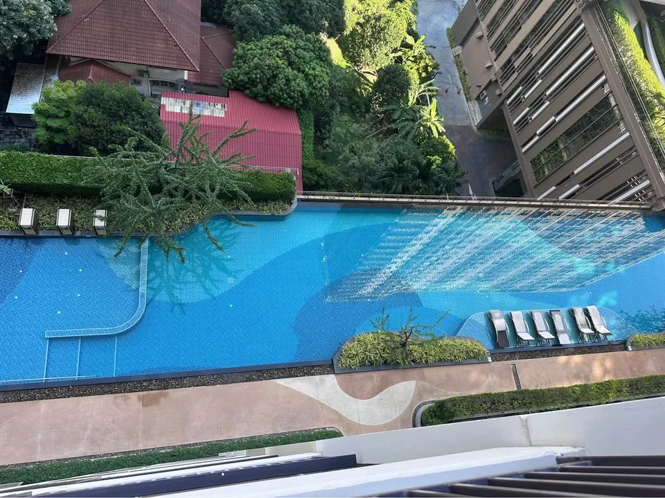 For rent: Supalai Veranda Phasi Charoen Station, spacious room, comfortable, not cramped, swimming pool view, ready to move in.