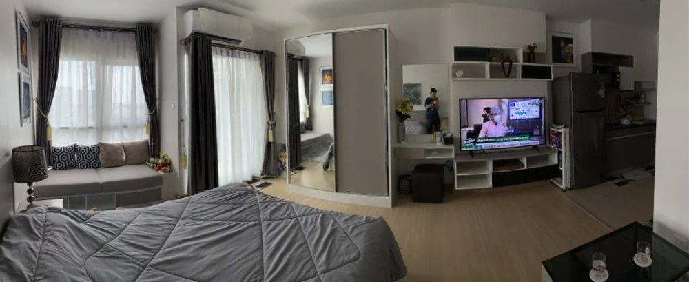 For rent Supalai Veranda Phasi Charoen Station Studio room, fully furnished, full electrical appliances, hurry and book now.