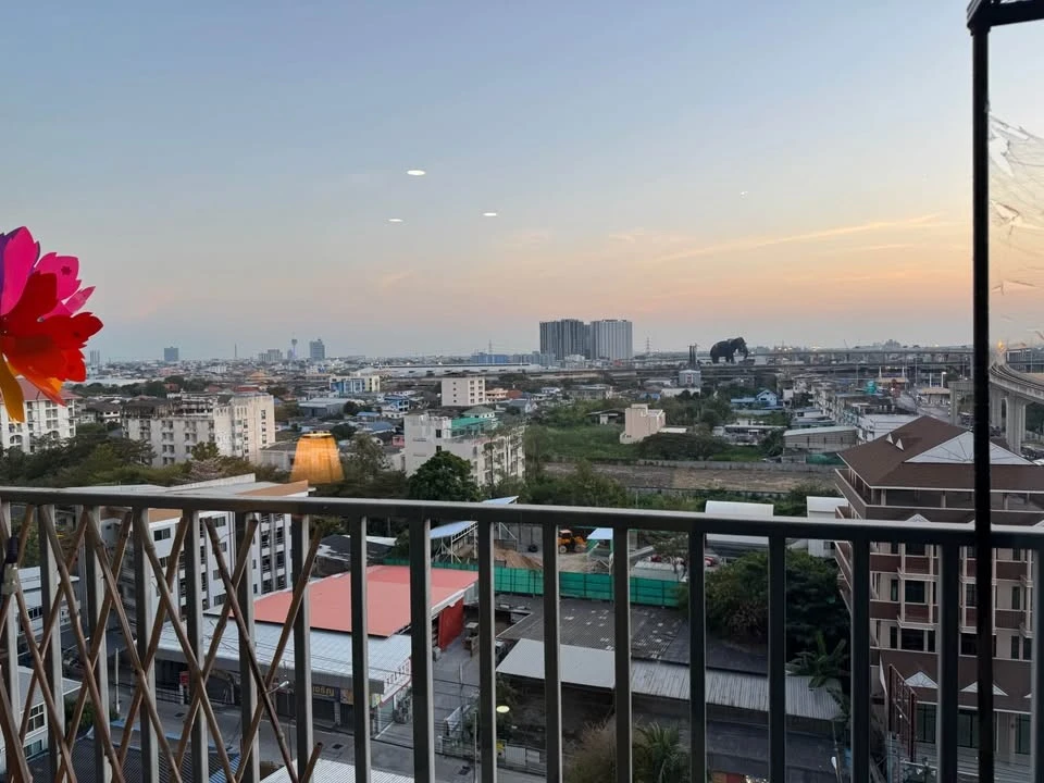 For rent Supalai Veranda Sukhumvit 117, 1 bedroom, 1 multipurpose room, large corner room, great view, book now